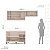 Cozinha Modulada Koya 200x214cm 3 Peças Armários Aéreos e Balcão - Imagem 6