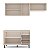 Cozinha Modulada Koya 200x214cm 3 Peças Armários Aéreos e Balcão - Imagem 5