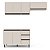 Cozinha Modulada Koya 200x214cm 3 Peças Armários Aéreos e Balcão - Imagem 3