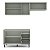 Cozinha Modulada Koya 200x214cm 3 Peças Armários Aéreos e Balcão - Imagem 11