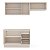 Cozinha Modulada Koya 200x214cm 3 Peças Balcão com 3 Gavetas e Rodapé - Imagem 5