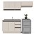 Cozinha Modulada Koya 200x214cm 3 Peças Balcão com 3 Gavetas e Rodapé - Imagem 2