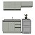 Cozinha Modulada Koya 200x214cm 3 Peças Balcão com 3 Gavetas e Rodapé - Imagem 8