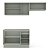 Cozinha Modulada Koya 200x214cm 3 Peças Balcão com 3 Gavetas e Rodapé - Imagem 11