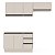 Cozinha Modulada Koya 200x214cm 3 Peças Balcão com 3 Gavetas e Rodapé - Imagem 3