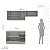 Cozinha Modulada Koya 200x214cm 3 Peças Balcão com 3 Gavetas e Rodapé - Imagem 12