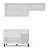 Cozinha Modulada Meena 200x224,5cm 3 Peças Armários Aéreos e Balcão - Imagem 5