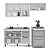 Cozinha Modulada Meena 200x224,5cm 3 Peças Armários Aéreos e Balcão - Imagem 4