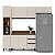 Cozinha Modulada Koya 236,8x214cm 4 Peças Paneleiro e Balcão com Tampo - Imagem 2