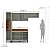 Cozinha Modulada Koya 236,8x214cm 4 Peças Paneleiro e Balcão com Tampo - Imagem 12