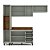 Cozinha Modulada Koya 236,8x214cm 4 Peças Paneleiro e Balcão com Tampo - Imagem 11