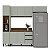 Cozinha Modulada Koya 236,8x214cm 4 Peças Paneleiro e Balcão com Tampo - Imagem 8
