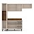 Cozinha Modulada Koya 236,8x214cm 4 Peças Paneleiro e Balcão com Tampo - Imagem 5