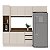Cozinha Modulada Koya 236,8x214cm 4 Peças Balcão com Tampo e Rodapé - Imagem 2