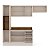 Cozinha Modulada Koya 236,8x214cm 4 Peças Balcão com Tampo e Rodapé - Imagem 5