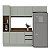 Cozinha Modulada Koya 236,8x214cm 4 Peças Balcão com Tampo e Rodapé - Imagem 8