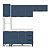 Cozinha Modulada Meena 4 Peças 240x224,5cm Paneleiro e Balcão c/ Tampo - Imagem 3