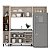 Cozinha Modulada Koya 236,8x214cm 4 Peças com Paneleiro e 3 Gavetas - Imagem 3
