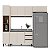 Cozinha Modulada Koya 236,8x214cm 4 Peças com Paneleiro e 3 Gavetas - Imagem 2