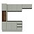 Cozinha Modulada Koya 236,8x214cm 4 Peças Paneleiro Balcão c/ Rodapé - Imagem 9