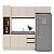 Cozinha Modulada Koya 236,8x214cm 4 Peças Paneleiro Balcão c/ Rodapé - Imagem 2