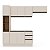 Cozinha Modulada Koya 236,8x214cm 4 Peças Paneleiro Balcão c/ Rodapé - Imagem 4