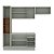 Cozinha Modulada Koya 236,8x214cm 4 Peças Paneleiro Balcão c/ Rodapé - Imagem 11