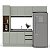 Cozinha Modulada Koya 236,8x214cm 4 Peças Paneleiro Balcão c/ Rodapé - Imagem 8