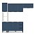 Cozinha Modulada Meena 240x224,5cm 4 Peças com Paneleiro e 3 Gavetas - Imagem 4