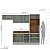 Cozinha Modulada Koya 270x214cm 4 Peças Balcão com Tampo e Rodapé - Imagem 12