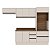 Cozinha Modulada Koya 270x214cm 4 Peças Balcão com Tampo e Rodapé - Imagem 3
