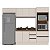 Cozinha Modulada Koya 270x214cm 4 Peças Balcão com Tampo e Rodapé - Imagem 2