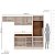 Cozinha Modulada Koya 270x214cm 4 Peças Balcão com Tampo e Rodapé - Imagem 6