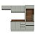 Cozinha Modulada Koya 270x214cm 4 Peças Balcão com Tampo e Rodapé - Imagem 9