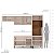 Cozinha Modulada Koya 270x214cm 4 Peças com Torre Quente e 4 Gavetas - Imagem 6