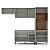 Cozinha Modulada Koya 270x214cm 4 Peças com Torre Quente e 4 Gavetas - Imagem 11