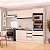 Cozinha Modulada Koya 270x214cm 4 Peças Balcão Torre Quente c/ Rodapé - Imagem 1