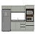 Cozinha Modulada Koya 270x214cm 4 Peças Balcão Torre Quente c/ Rodapé - Imagem 8