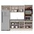Cozinha Modulada Koya 270x214cm 4 Peças Balcão Torre Quente c/ Rodapé - Imagem 4