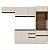 Cozinha Modulada Koya 270x214cm 4 Peças Balcão Torre Quente c/ Rodapé - Imagem 3