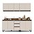 Cozinha Modulada Koya 200x214cm 4 Peças Balcões com 3 Gavetas e Tampo - Imagem 2