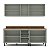 Cozinha Modulada Koya 200x214cm 4 Peças Balcões com 3 Gavetas e Tampo - Imagem 11