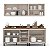 Cozinha Modulada Koya 200x214cm 4 Peças Balcões com 3 Gavetas e Tampo - Imagem 4