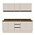Cozinha Modulada Koya 200x214cm 4 Peças Balcões com Tampo e Rodapé - Imagem 3