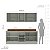 Cozinha Modulada Koya 200x214cm 4 Peças Balcões com Tampo e Rodapé - Imagem 12