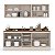 Cozinha Modulada Koya 200x214cm 4 Peças Balcões com Tampo e Rodapé - Imagem 4