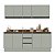 Cozinha Modulada Koya 200x214cm 4 Peças Balcões com Tampo e Rodapé - Imagem 8