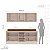 Cozinha Modulada Koya 200x214cm 4 Peças Balcões com Tampo e Rodapé - Imagem 6