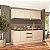 Cozinha Modulada Koya 200x214cm 4 Peças Balcões com Tampo e Rodapé - Imagem 1