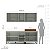 Cozinha Modulada Koya 200x214cm 4 Peças Balcões com 3 Gavetas - Imagem 12